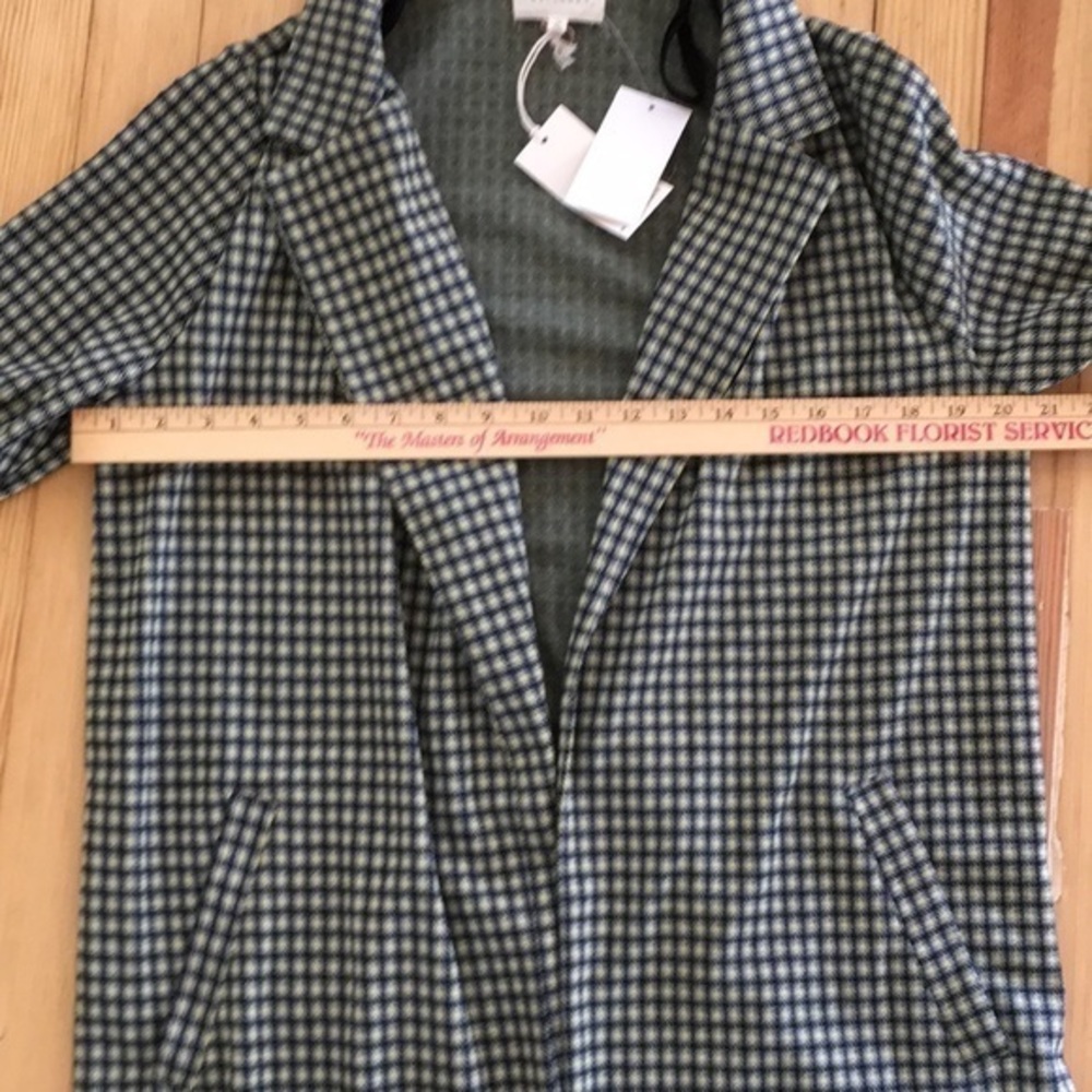 NWOT MELLODAY yellow,black and grey trench coat - Picture 7 of 8